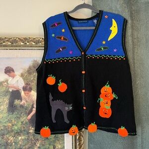 Vintage Karen Scott Halloween Vest